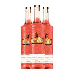 Ginebra Gin J.J. Whitley Pink — Rosado 70 cl Cherry — Cereza (Caja de 3 unidades)