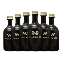Ginebra Gin Malabusca Botellín Miniatura 5 cl (Caja de 6 unidades)