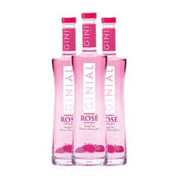 Ginebra Gin Pernod Ricard Ginial Rosé — Rosado 70 cl Strawberry — Fresa (Caja de 3 unidades)