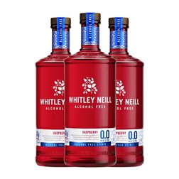Ginebra Gin Whitley Neill 70 cl 0.0 Cero Cero Raspberry — Frambuesa Sin Alcohol (Caja de 3 unidades)