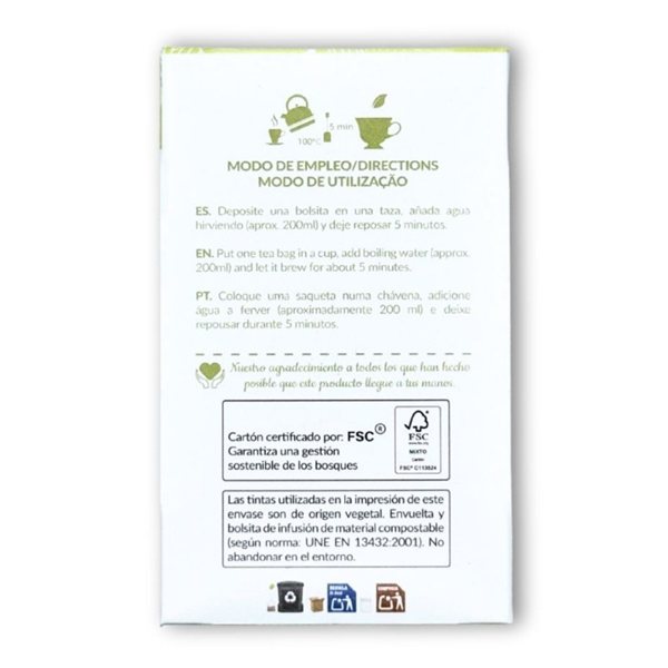 Infusion Bio de Ginkgo Biloba 20 filtres Artemis-lateral