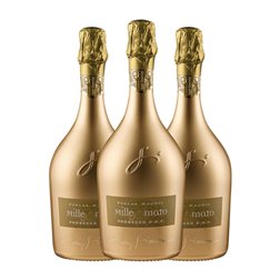 Gino Brisotto Brut Prosecco Gold — Edición Oro, Millesimato 75 cl Espumoso Blanco (Caja de 3 unidades)
