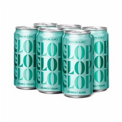 GLOP Organic Sparkling White in Can 200ml | Monovarietal Garnacha Blanca | Ecological Sparkling Wine | Refreshing and Citrusy | 10% Vol | Origin Spain