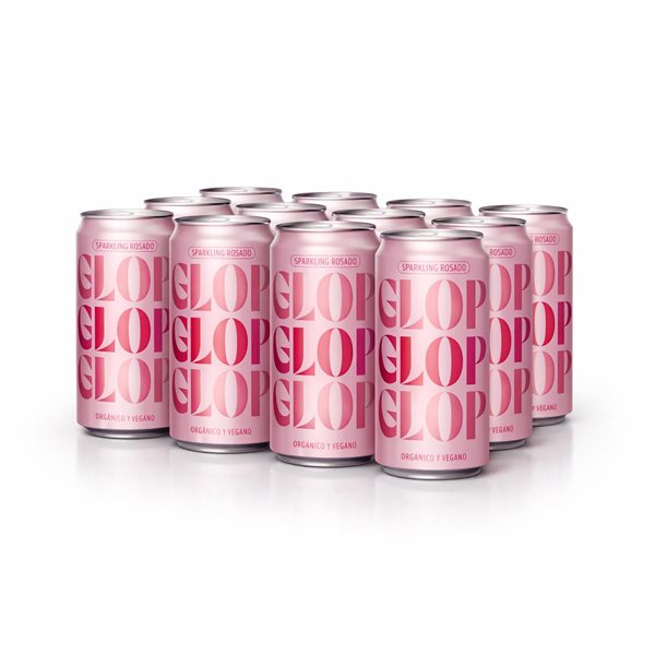 GLOP Sprudelnder Rosé Organisch in der Dose 200ml | Monovarietal Garnacha Tinta | Veganer Schaumwein | Fruchtig und frisch | 10% Vol | Herkunft Spanien-detalle