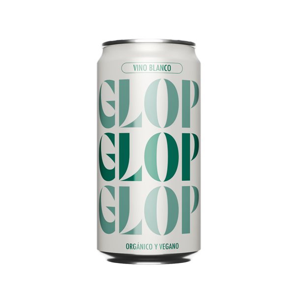 GLOP Vino Blanco Orgánico y Vegano en Lata 250ml | Monovarietal Garnacha Blanca | Ecológico CCPAE | Fresco y Aromático | 11% Vol | Origen España-trasera