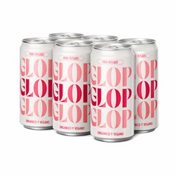 GLOP Organic and Vegan Rosé Wine in a 250mL Can | Monovarietal Garnacha Tinta | Ecological Wine CCPAE | 11% Vol | Fresh and Fruity | Origin Spain