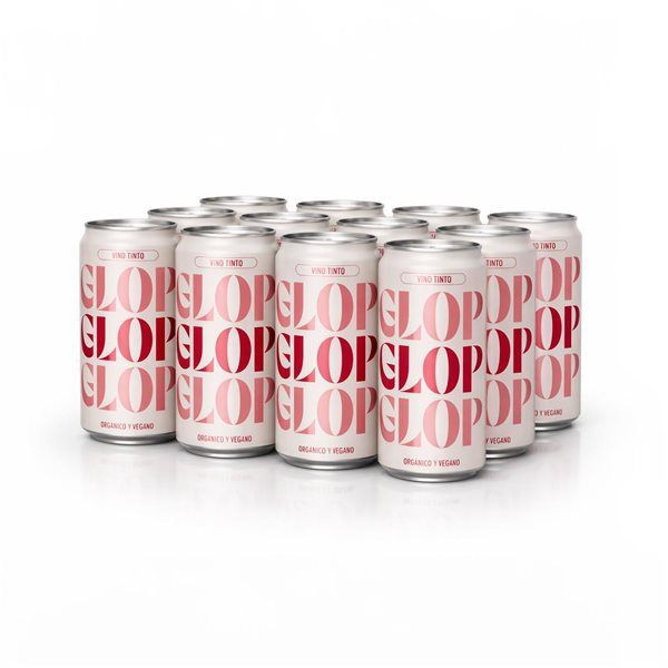 GLOP Vino Tinto Orgánico y Vegano en Lata 250ml | Monovarietal Garnacha Tinta | Ecológico CCPAE | Afrutado y Suave | 13,5% Vol | Origen España-detalle
