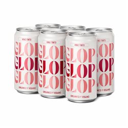 GLOP Organic and Vegan Red Wine in a 250ml Can | Monovarietal Garnacha Tinta | Ecological CCPAE | Fruity and Smooth | 13.5% Vol | Origin Spain