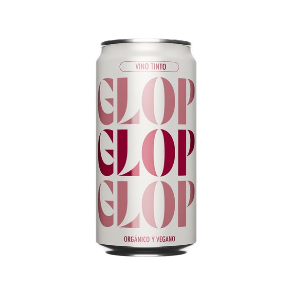 GLOP Vino Tinto Orgánico y Vegano en Lata 250ml | Monovarietal Garnacha Tinta | Ecológico CCPAE | Afrutado y Suave | 13,5% Vol | Origen España-trasera