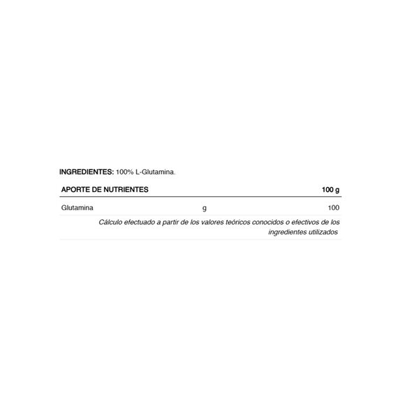 Glutamine 300 grammes-detalle