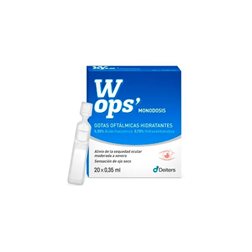 Augentropfen mit Hyaluronsäure, feuchtigkeitsspendend, Monodosis 20x0,35ml Wops'