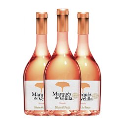Grandes Bodegas Marqués de Velilla Tempranillo Seco Ribera del Duero 75 cl Vino Rosado (Caja de 3 unidades)