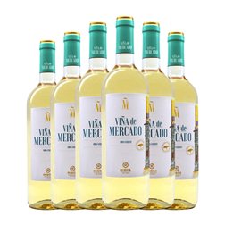 Grandes Bodegas Viña de Mercado Verdejo Seco Rueda 75 cl Vino Blanco (Caja de 6 unidades)