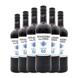 Grandes Vinos Monasterio de las Viñas 75 cl 0.0 Cero Cero Sin Alcohol Vino Tinto (Caja de 6 unidades)