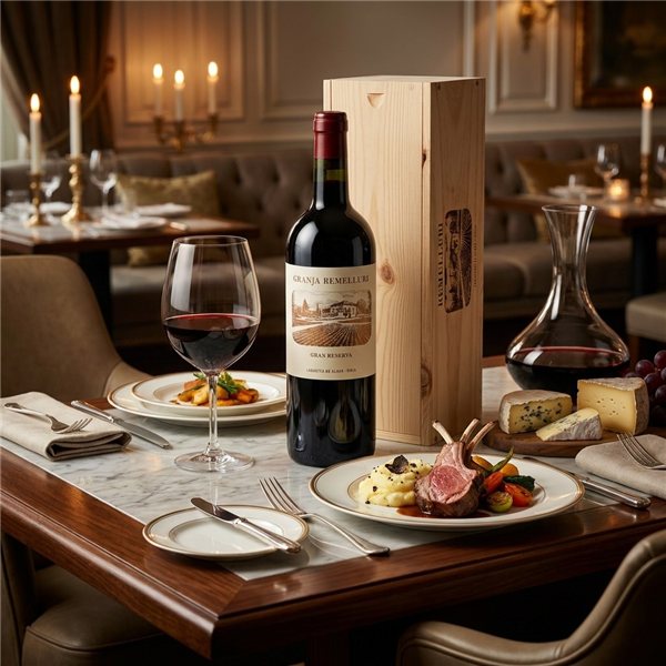 Granja De Remelluri Gran Reserva 2010 Magnum Estuche de Madera-detalle