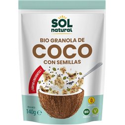 Bio Kokos Crunchy Granola mit Samen glutenfrei 140g
