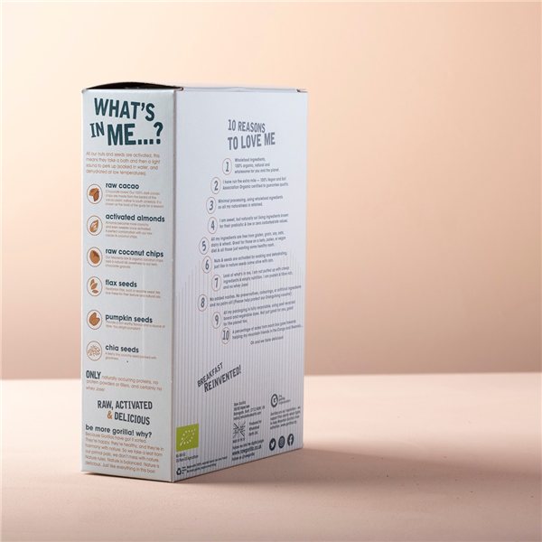 Granola Keto de Chocolate Sin Gluten-trasera