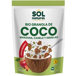 Granola Crunchy de Coco y Manzana con Semillas Sin Gluten Bio 140g