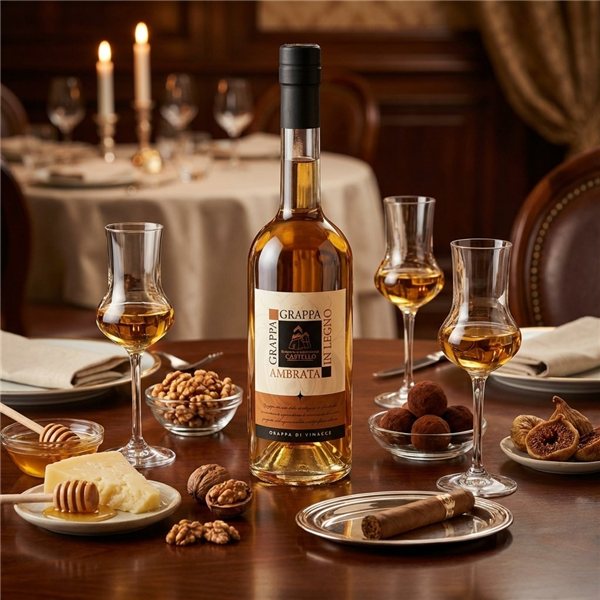 Grappa Castello Barrica 70 Cl-detalle