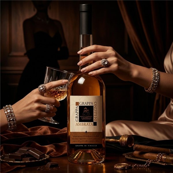 Grappa Castello Barrica 70 Cl-lateral