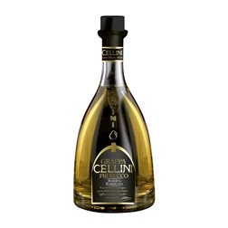 Grappa Cellini Glera Prosecco Barricata — Envejecida en Barrica, Reserva Botella Medium 50 cl