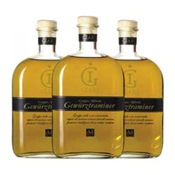 Grappa Marzadro Le Giare Gewürztraminer Trocken — Seco Botellín 20 cl (Caja de 3 unidades)