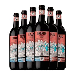 Grapur Italia Bio — Biológico 75 cl Vino Tinto (Caja de 6 unidades)