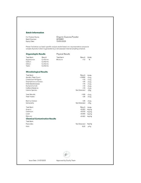 Poudre de Guarana BIO - 100g-detalle