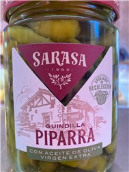 Piment doux Piparra dans de l'huile d'olive vierge extra