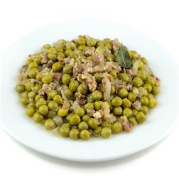 Peas with ham