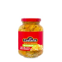 Habaneros in Rajas "La Costeña" 210g