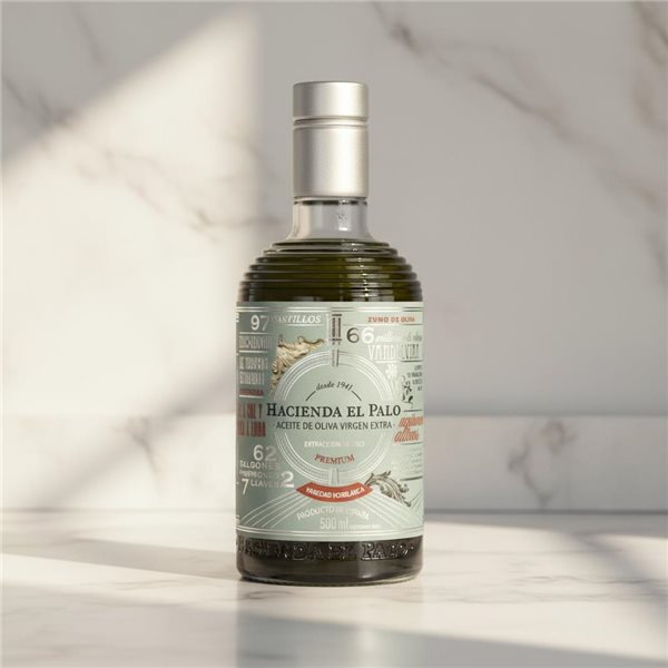 Hacienda el Palo Premium Hojiblanca 500ml-lateral