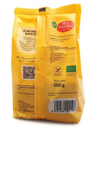 HARINA DE ALGARROBA SIN GLUTEN BIO 500 gr-detalle