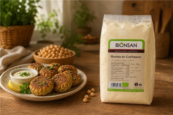 Harina de Garbanzos Ecológica de Proximidad 500gr-trasera