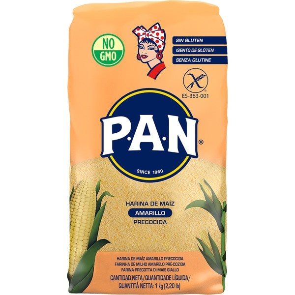 Farine de maïs jaune précuite Masarepa 1kg-detalle