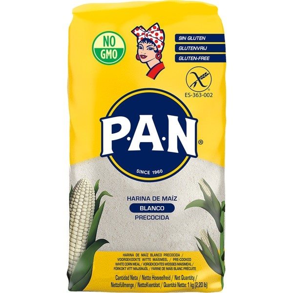 Farine de maïs blanc précuit Masarepa 1kg-detalle