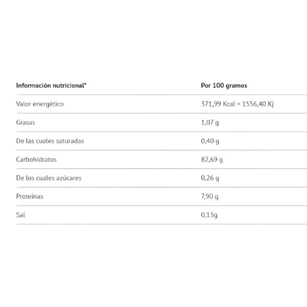 Harina Pregelatinizada de Arroz 1,5 Kg-lateral