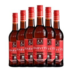 Harvey's Medium — Semi Jerez-Xérès-Sherry 75 cl Vino Generoso Fortificado (Caja de 6 unidades)