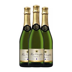 Henri Champliau Petrone 68 Chardonnay Brut Crémant de Bourgogne Blanc de Blancs 75 cl Espumoso Blanco (Caja de 3 unidades)