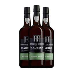 H&H Henriques & Henriques Monte Seco Extra Dry — Extra Seco Madeira 75 cl Vino Generoso Fortificado (Caja de 3 unidades)