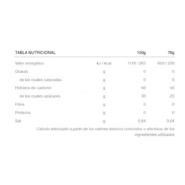 Gel énergétique salé haute teneur en énergie de 76 g-lateral
