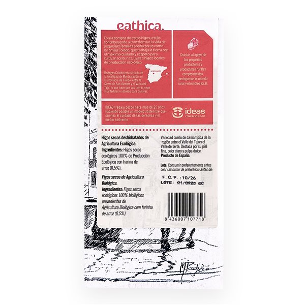 Dried figs Eathica. with organic rice 200 g-lateral