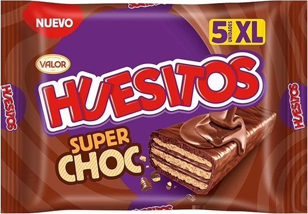HUESITOS SUPER CHOC 5 UNID 230 GRS se traduce al francés como:

HUESITOS SUPER CHOC 5 UNITS 230 GRS. 

Nota: "HUESITOS" es el nombre de un producto específico y no se traduce.-detalle