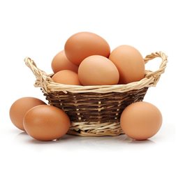 Free-range eggs, half a dozen