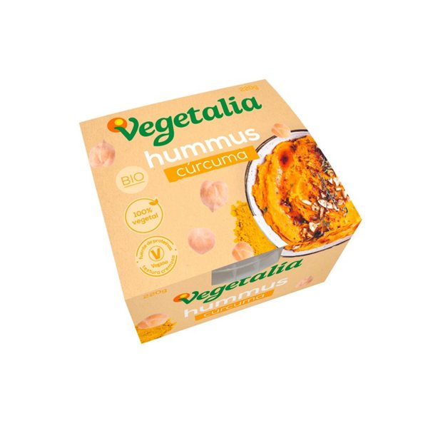 Fresh Organic Turmeric Hummus 220g Vegetalia-detalle