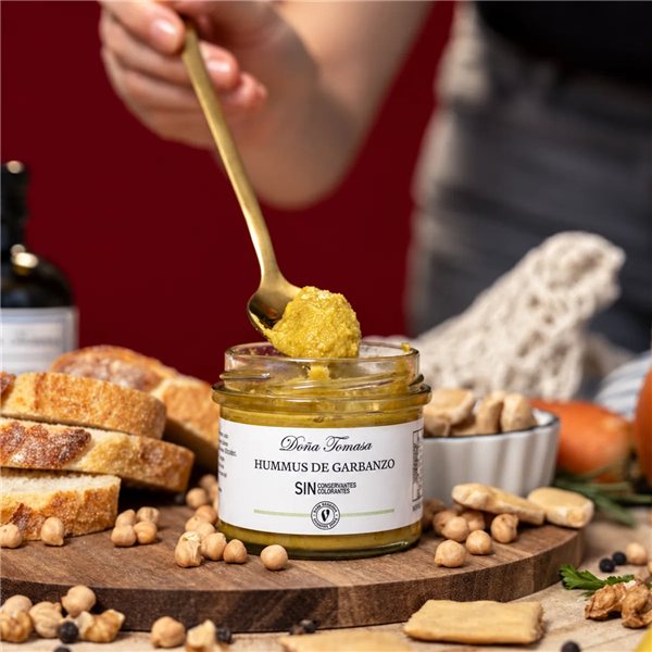 Hummus de garbanzos 100g-trasera