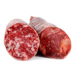 IBÉRICOS TRADICIONALES Chorizo y salchichón, 2 piezas de 700gr (peso total 1,400gr))