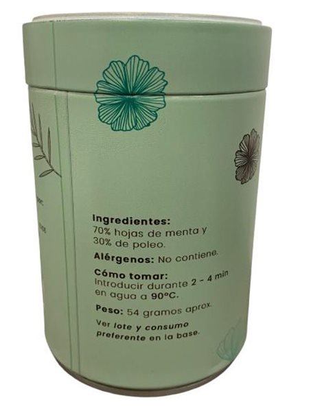 Infusión Menta Poleo lata pirámide 45 uds-detalle