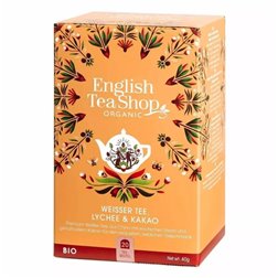 Infusión té blanco, lichi y cacao ECO English Tea Shop 40g