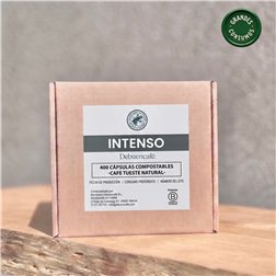 INTENSO - Box of 400 compostable coffee capsules.